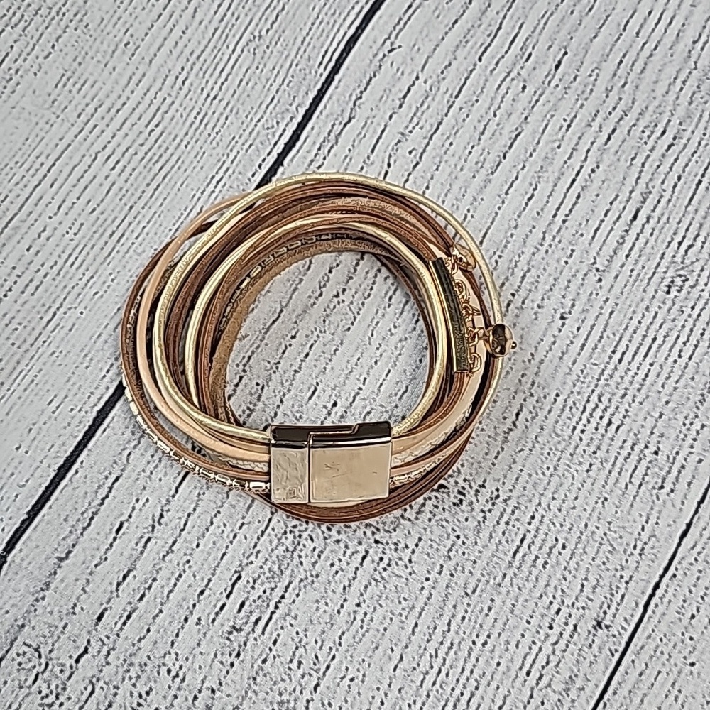 NWOT NY&C faux leather wrap bracelet